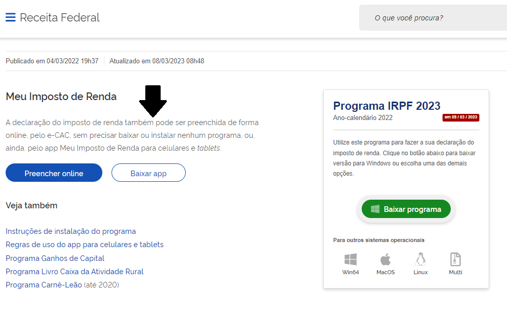 Imposto De Renda Aprenda Como Baixar O Programa Irpf E