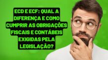 ECD e ECF: qual a diferença e como cumprir as obrigações fiscais e contábeis exigidas pela legislação?