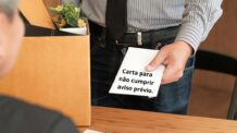 Como fazer uma carta para não cumprir aviso prévio?
