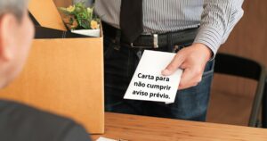 Como fazer uma carta para não cumprir aviso prévio?