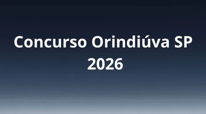 Concurso Orindiúva SP, inscrições abertas até 01/06/2026, 29 vagas imediatas e iniciais de até R$ 8.091,11
